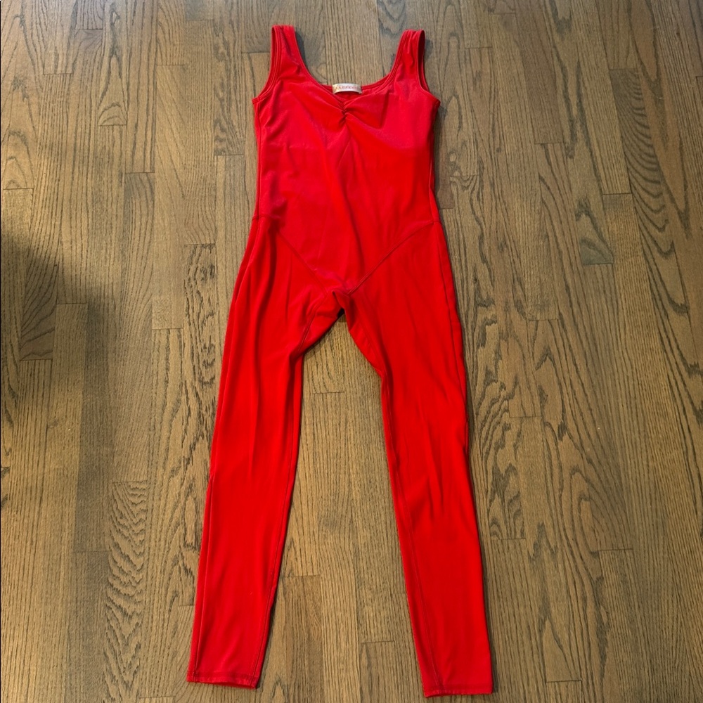 Juunaday Red Sleeveless Jumpsuit